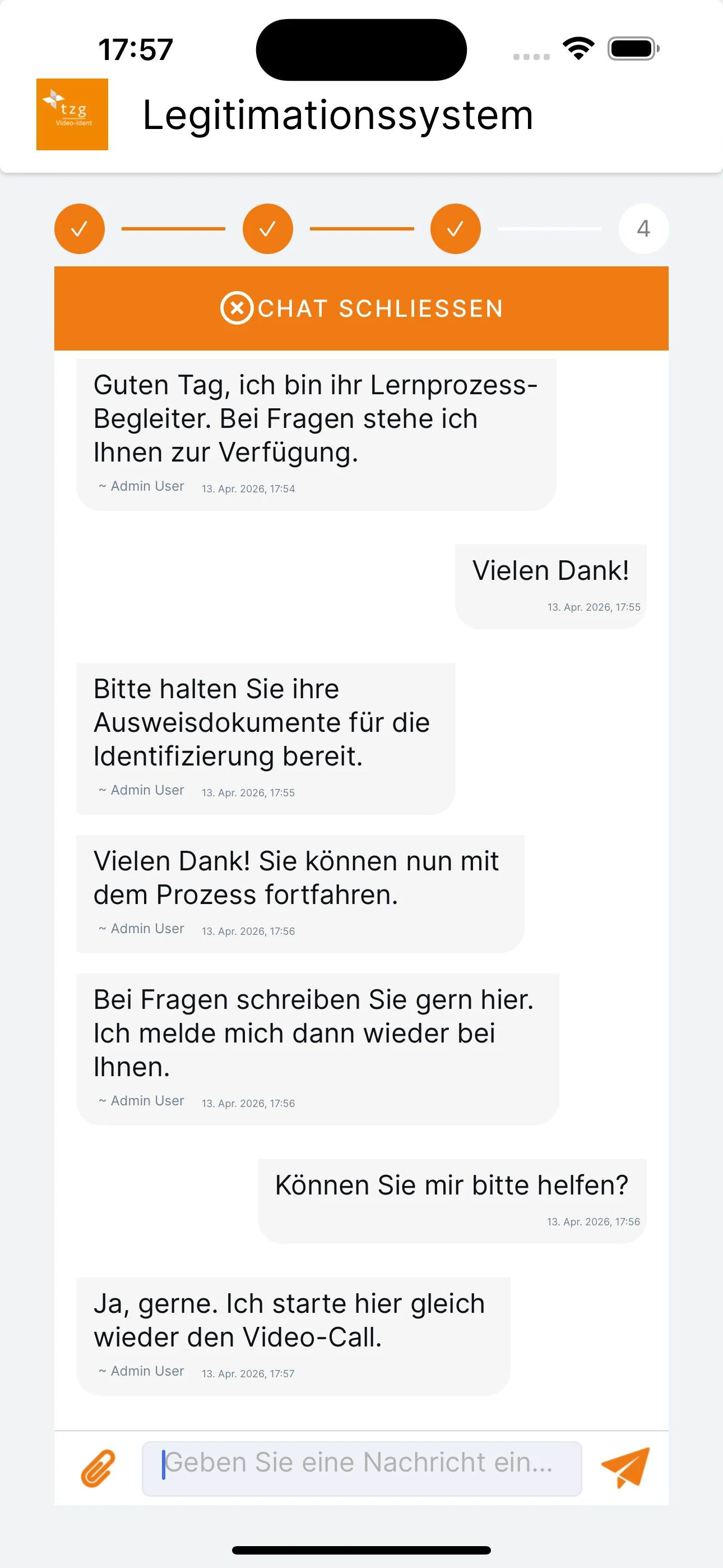 LEGITIMATIONSSYSTEM screenshot