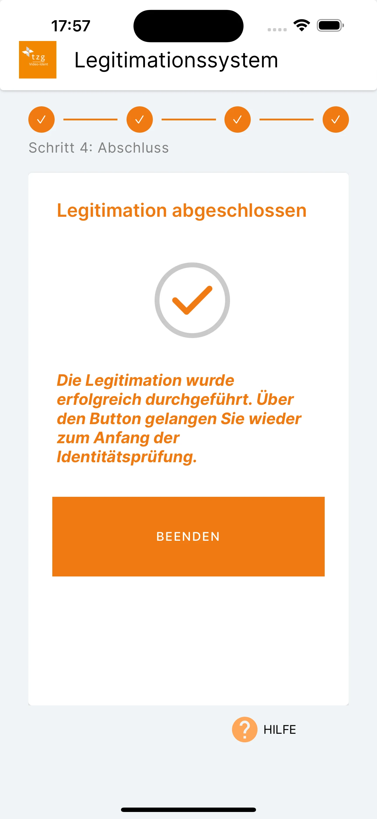 LEGITIMATIONSSYSTEM screenshot